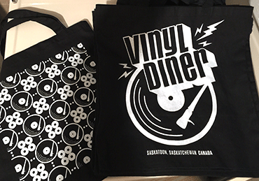 Tote bags for the Vinyl Diner